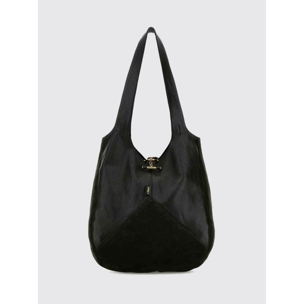 Chloe Women Large Balloon Shoulder Bag Chloe In Suede And Grained Leather
